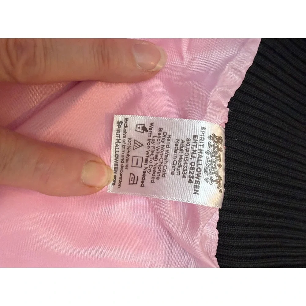 Spirit Halloween Pink Sweeties Jacket Scarf Set 50s Costume Medium 8-10 01343334